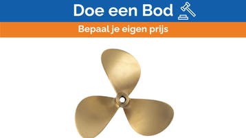 Bieden: Vetus P3B 18 x 12R Propeller 3-Blade Brass Right Ha, Ophalen of Verzenden