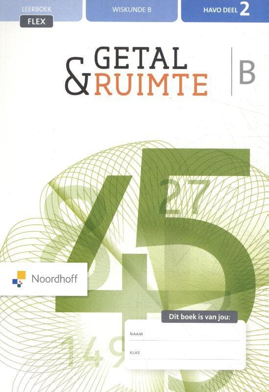 Wiskunde B Havo deel 2 / Getal & Ruimte / Leerboek flex, Boeken, Wetenschap, Zo goed als nieuw, Verzenden