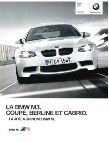 2011 BMW M3 BROCHURE FRANS