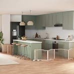 vidaXL Hondenhek inklapbaar met deur 10 panelen 800 cm, Verzenden, Nieuw