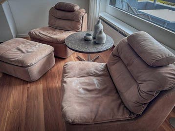 Walter Knoll - Lounge stoel (2) - Leder - Modulair