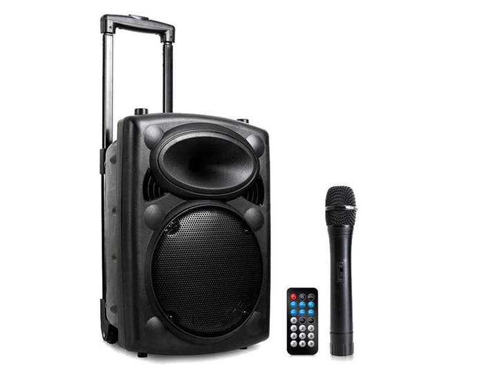 Qtx QR10PABT Mobiele Bluetooth Luidspreker USB/SD/VHF 500W, Audio, Tv en Foto, Luidsprekerboxen