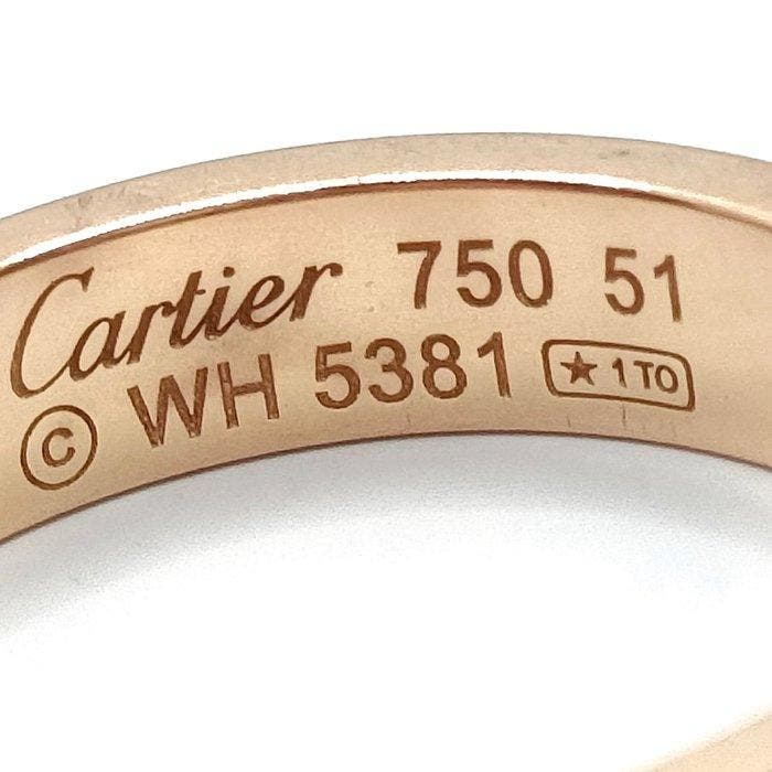 Cartier - Bague - 18 carats Or jaune - mini amour, Bijoux, Sacs & Beauté, Bagues