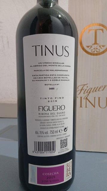 2019 Figuero, Tinus - Ribera del Duero DOC - 1 Fles (0,75, Nieuw