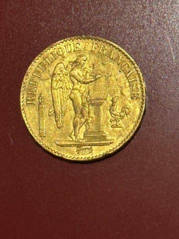 Frankrijk. IIIe République (1870-1940). 20 Francs 1878-A,