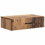 vidaXL Wandgemonteerde Zijtafel Oud hout 59 x 34,5 x 17 cm, Huis en Inrichting, Verzenden, Nieuw