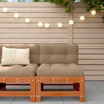 vidaXL Tuinstoel Midden Massief grenenhout Waskleur Bruin, Verzenden, Nieuw