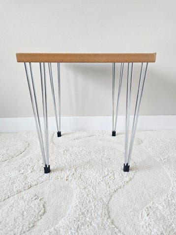 Pin Age - Bijzettafel - Hout, Verchroomd, Antiek en Kunst