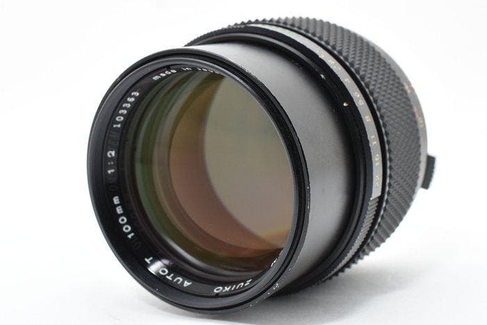 Olympus OM-System Zuiko Auto-T 2/100mm late Telelens, TV, Hi-fi & Vidéo, Appareils photo analogiques
