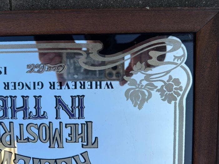 Coca-Cola - Coca-Cola spiegel reclamebord - Reclamebord -, Antiquités & Art, Antiquités | Assiettes décoratives & Carrelages