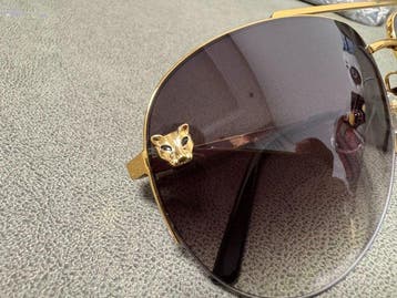 Cartier - CT0065S 008 - Lunettes de soleil, Handtassen en Accessoires, Nieuw