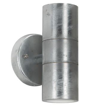 Wandverlichting modern Orbis Up en Down Muurlamp Zink met LE, Tuin en Terras, Verzenden, Nieuw