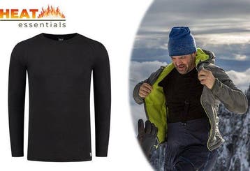 2dekans | Thermo Ondergoed Heren - ThermoShirt Heren - Zwart, Kleding | Dames, Ondergoed en Lingerie, Ophalen of Verzenden