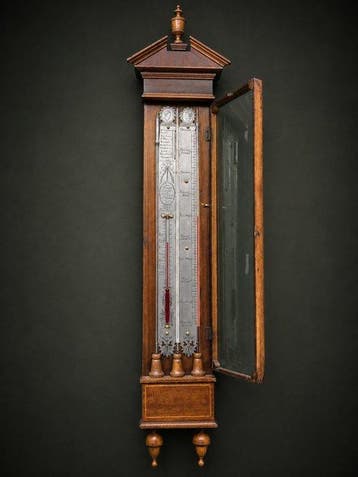 M. Bazerga – Rotterdam Contra-barometer - Hout, Glas -, Antiek en Kunst