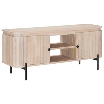 vidaXL TV Kast 105 x 30 x 45 cm Massief Mangohout en, Verzenden, Nieuw