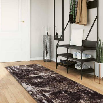 vidaXL Tapijt Runner MARSA Zwart 80 x 450 cm Polyester en, Verzenden