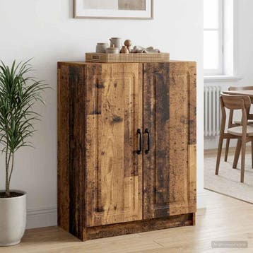 vidaXL Dressoir Oud hout 66 x 34,5 x 87 cm Bewerkt hout, Huis en Inrichting, Kasten | Dressoirs, Verzenden, Nieuw