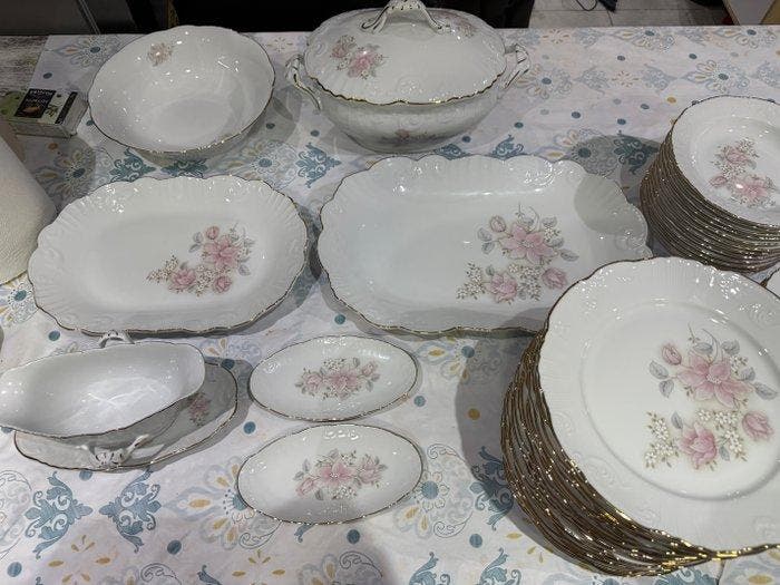 vista alegre - vista alegre Portugal - Tafelservies voor 12, Antiquités & Art, Antiquités | Meubles | Tables