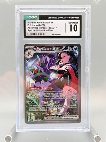 Pokémon Graded card - Marnies Grimmsnarl ex - Ascended