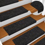 vidaXL Trapmatten Zelfklevend 5 stuks 65x21x4 cm Zwart, Verzenden
