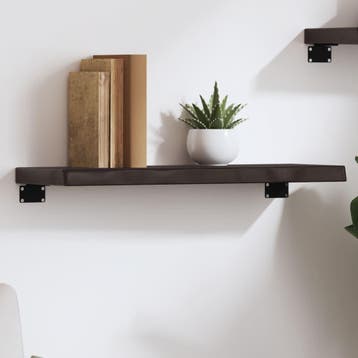 vidaXL Wandschap 60x20x4 cm behandeld massief eikenhout, Verzenden, Nieuw