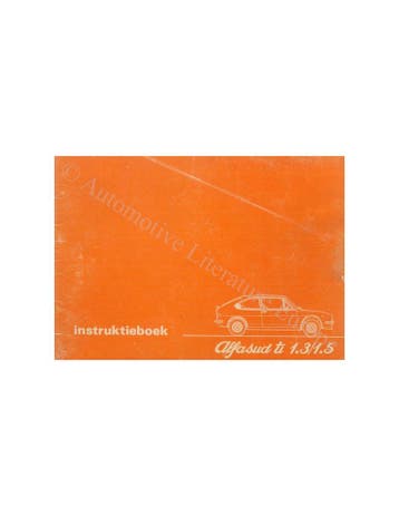 1979 ALFA ROMEO ALFASUD TI INSTRUCTIEBOEKJE NEDERLANDS, Ophalen of Verzenden