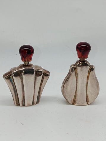 Parfumfles (2) - Flesjes voor Parfum - .925 zilver