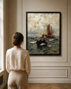 Andreas Dirks (1865-1922) - Fischerbote an der Sylt