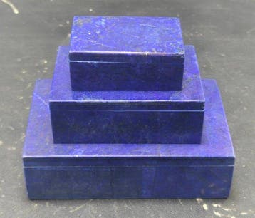 Lapis-lazuli pierre gemme Boîtes à bijoux - Hauteur : 141 mm