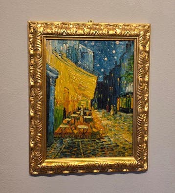 Scuola europea (XX), da Van Gogh - Terrazza del cafe la