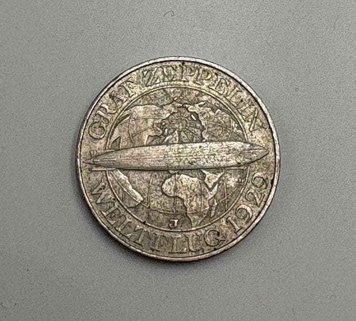 Duitsland, Weimar Republiek 3 Reichsmark 1930 (Zonder, Postzegels en Munten, Munten | Europa | Niet-Euromunten