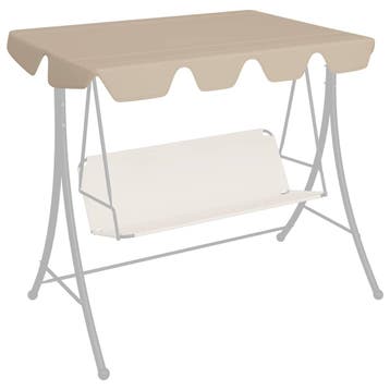 vidaXL Vervangingsluifel voor schommelbank 150/130x105/70 cm, Verzenden