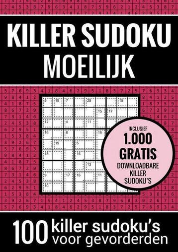 Sudoku Moeilijk: KILLER SUDOKU - Ouderen, Verzenden