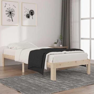 vidaXL Bedframe massief grenenhout 90x200 cm, Huis en Inrichting, Verzenden, Nieuw