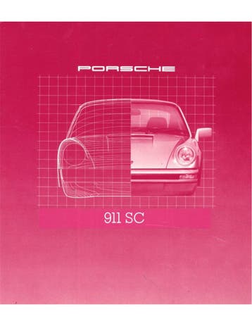1980 PORSCHE 911 SC BROCHURE ENGELS (USA), Ophalen of Verzenden