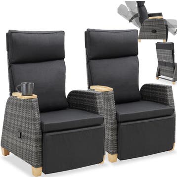 wickerfauteuil Pescara met aluminium frame, Tuin en Terras, Verzenden, Nieuw