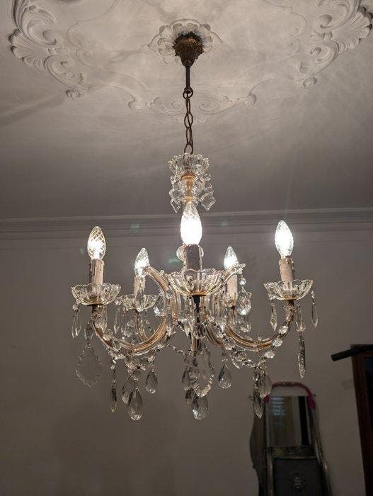 Lampe à suspendre - Cristal - Maria Teresa, Antiquités & Art, Antiquités | Autres Antiquités
