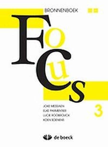 Focus 3 aso - bronnenboek (n.e.) 9789045552583, Verzenden, Gelezen, Elke Parmentier