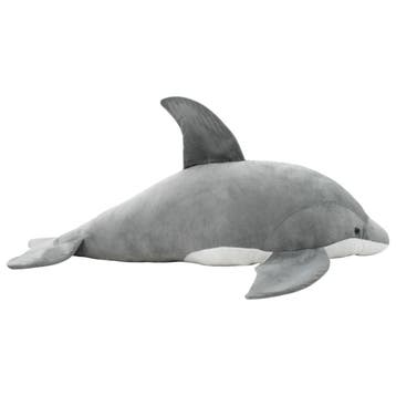 vidaXL Knuffel dolfijn pluche grijs, Verzenden, Nieuw