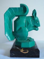 max le verrier - Beeld, Squirl bookends - 14.5 cm - Zamak, Antiquités & Art
