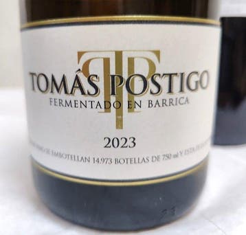 2023 Tomás Postigo white wine, barrel-fermented & 2023 Tomás, Nieuw