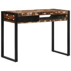 vidaXL Bureau 100x50x75 cm massief gerecycled hout, Huis en Inrichting, Bureaus, Verzenden, Nieuw