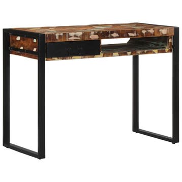 vidaXL Bureau 100x50x75 cm massief gerecycled hout, Huis en Inrichting, Bureaus, Verzenden, Nieuw