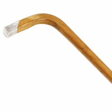 Wandelstok - Zilver, Hout