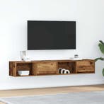 vidaXL Tv-meubels 2 st 80x31x25,5 cm bewerkt hout oud, Verzenden, Nieuw