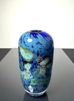 Maxence Parot - Vaas - Unieke vaas in kobaltblauw, zilver en, Antiquités & Art