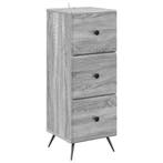 vidaXL Ladekast Grijs sonoma 33 x 34,5 x 90 cm Bewerkt hout, Verzenden, Nieuw