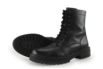 Schuurman Schoenen Veterboots in maat 42 Zwart, Kleding | Dames, Schoenen, Verzenden, Zwart, Overige typen, Zo goed als nieuw
