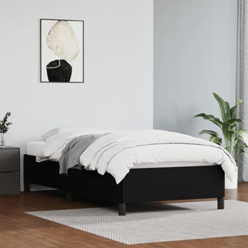 vidaXL Bedframe kunstleer zwart 80x200 cm, Verzenden, Nieuw