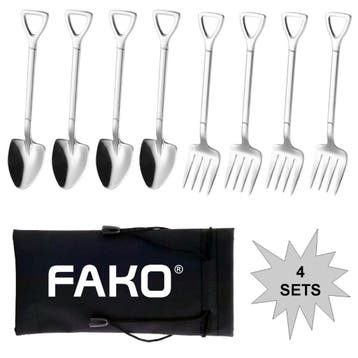 Fako Bijoux - Gebak Bestek - Dessert Bestek - Schep & Hark -, Huis en Inrichting, Verzenden, Nieuw